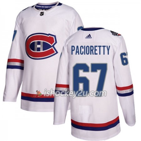 Mænd NHL Montreal Canadiens Trøje Max Pacioretty 67 Adidas 2017-2018 Hvid 100 Classic Authentic Mænd NHL Montreal Canadiens Trøje Max Pacioretty 67 Adidas 2017-2018 Hvid 100 Classic Authentic